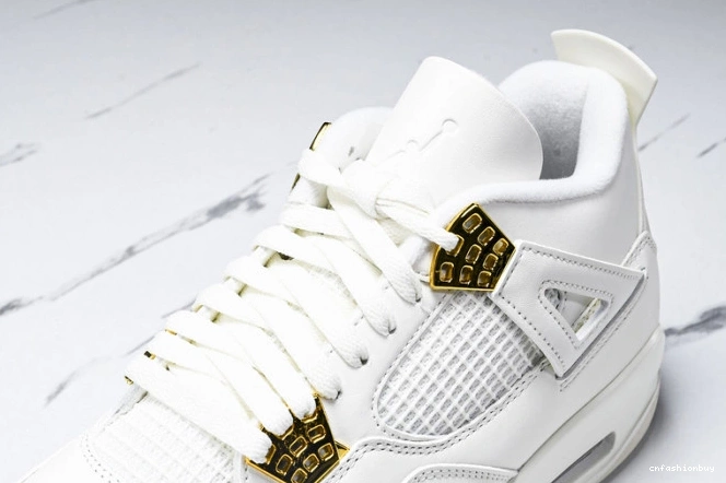 Gold Jordan Metallic AQ9129-170 Retro 4 0918